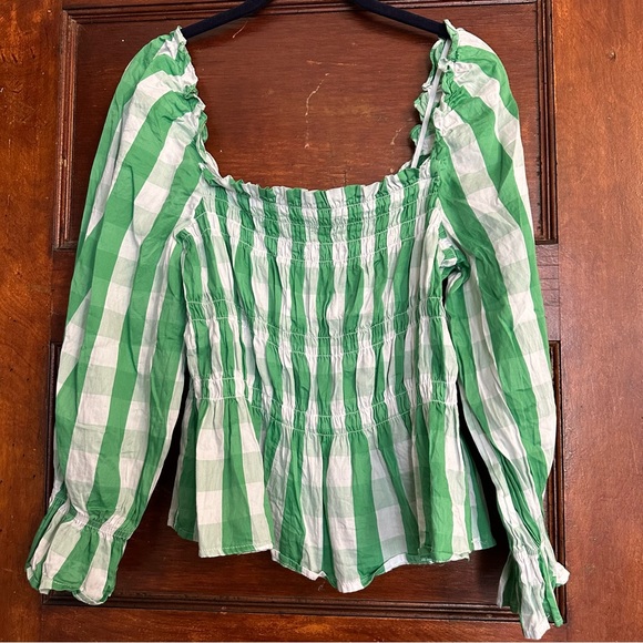 Who What Wear Gingham Puff Sleeve Blouse
Size M - Picture 3 of 6